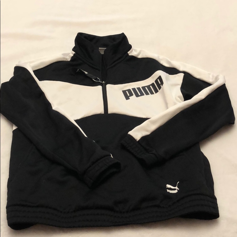Puma half zip up sweatshirt